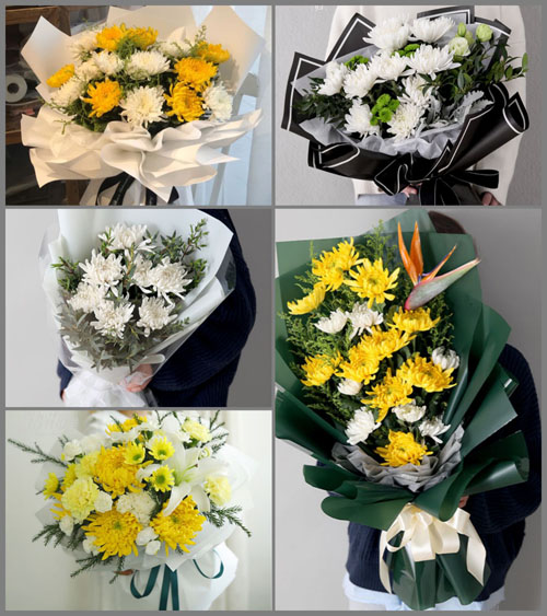 贵州遵义桐梓县马鬃苗族乡石板村白事花束代送